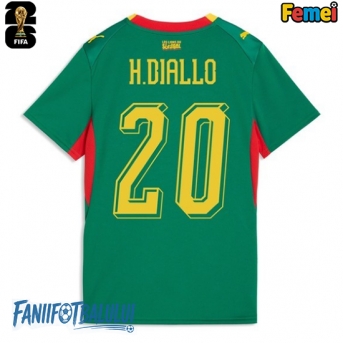 Senegal Habib Diallo #20 Echipament de Fotbal Replică Mondial 2026 Femei Deplasare
